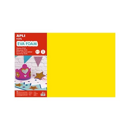 Placa de Cor Musgami 40x60cm 2mm Amarelo 5Fls