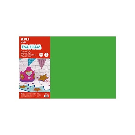 Placa de Cor Musgami 40x60cm 2mm Verde Escuro 5Fls