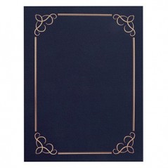 Capa para Certificados / Diplomas 245x316mm 300gr Azul 5un
