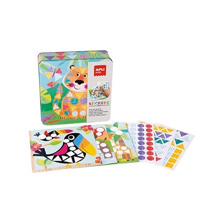 Jogo Autocolantes Selva Cx Metal 16 Folhas