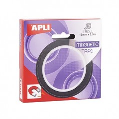 Fita Magnética 19mmx2,5m Flexível APLI Preto