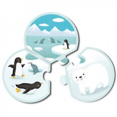 Puzzle Trio Animais  24 Peças