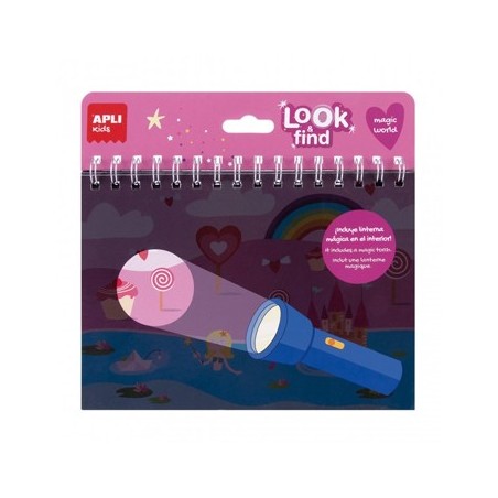 Livro Procura e Encontra Mundo Mágico Apli Kids 6Fls