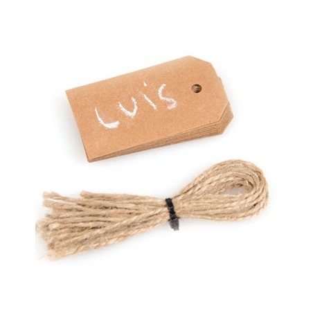 Etiquetas para Embrulhos Kraft 12un