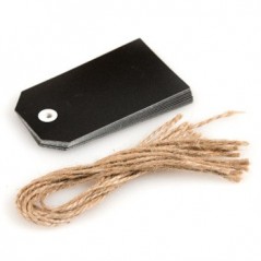 Etiquetas para Embrulhos Preto 12un