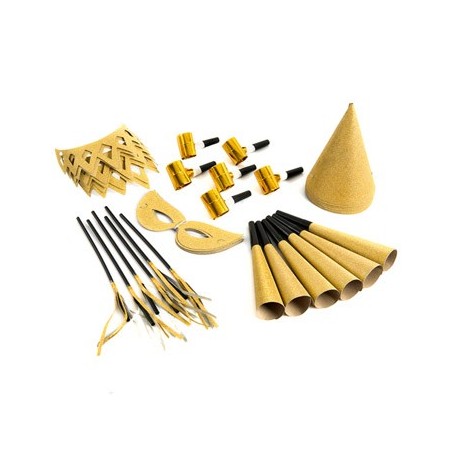 Sortido Festas Dourado para 6 pessoas