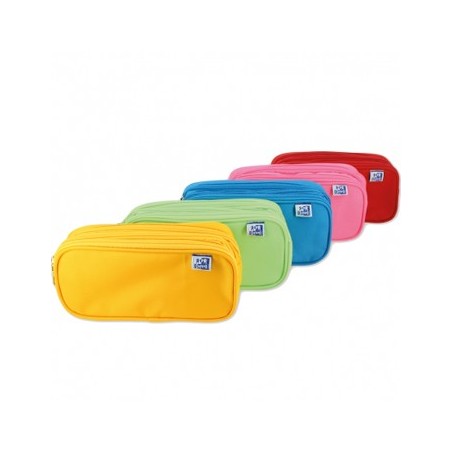 Estojo Triplo Retangular Oxford Kangoo Kids 3 Fechos