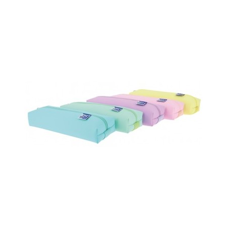 Estojo Retangular Medio Oxford Live&Go Cores Pastel