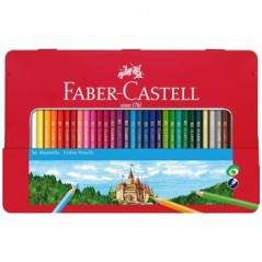 Lápis Cor 18cm Faber Castell Cx Metálica 36un