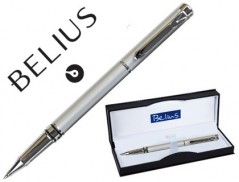 ROLLER BELIUS NUREMBERG CINZA PONTA 0,5 MM TINTA AZUL EM EST