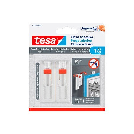CABIDE AUTO ADESIVO TESA AJUSTAVEL PARA PAREDES PINTADAS SUP