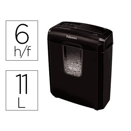 DESTRUIDORA DE DOCUMENTOS FELLOWES 6C CAPACIDADE DE CORTE 6