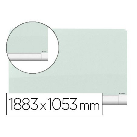 QUADRO BRANCO NOBO DIAMOND CRISTAL MAGNETICA ESQUINAS REDOND
