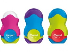 24un APARA LAPIS PLASTICO MAPED LOOPY PLASTICO 1 USO COM BOR