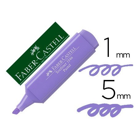 MARCADOR FABER FLUORESCENTE 1546 COR PASTEL LILAS