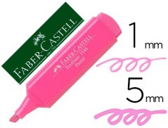 MARCADOR FABER FLUORESCENTE 1546 COR PASTEL ROSA