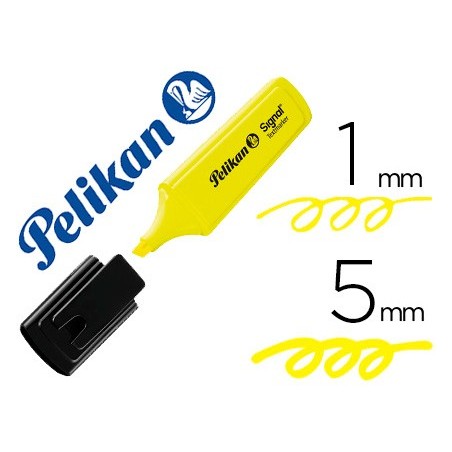 10un MARCADOR PELIKAN FLUORESCENTE TEXTMARKER SIGNAL AMARELO
