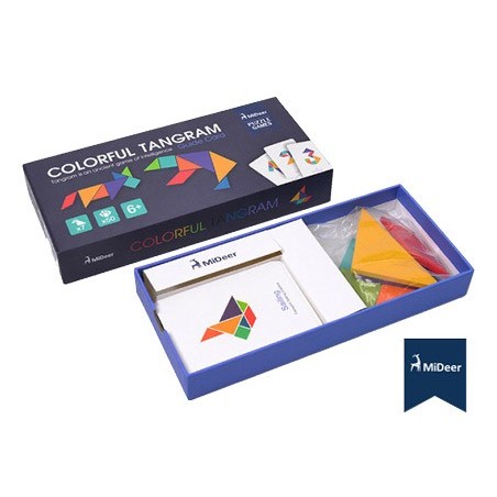 JOGO MIDEER DIDACTICO TANGRAM DE CORES