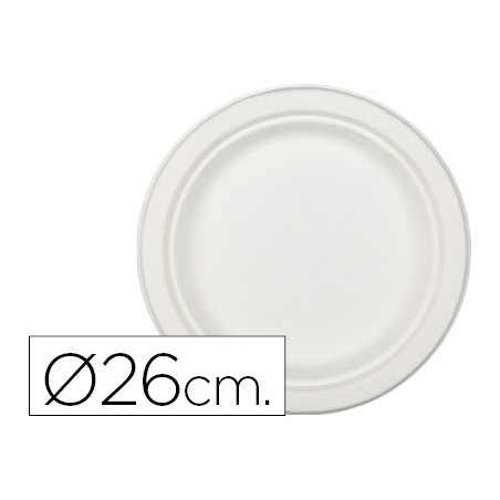 PRATO DE FIBRA NATURALNUPIK BIODEGRADAVEL BRANCO OVAL 26 CM