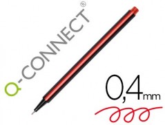 12un MARCADOR Q-CONNECT PONTA DE FIBRA FINE VERMELHO 0.4 MM