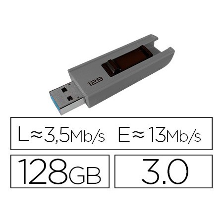 PEN DRIVE EMTEC B250 128 GB USB 3.0 SLIDE
