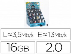 PEN DRIVE TECHONETECH FANTASIA 3D 16 GB USB 2.0 EXPOSITOR DE