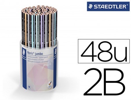 LAPIS DE GRAFITE STAEDTLER 119 TRIPLUS 2B COR PASTEL FRASCO