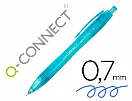 10un ESFEROGRAFICA Q-CONNECT RETRATIL DE PLASTICO RECICLADO