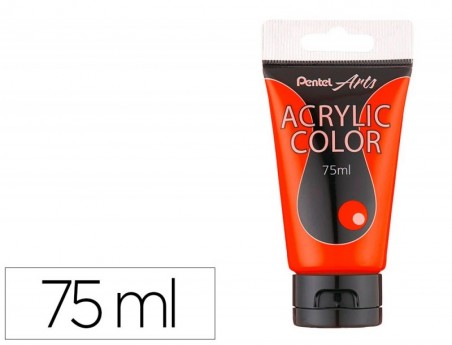 TINTA ACRILICA PENTEL EM TUBO DE 75 ML COR LARANJA