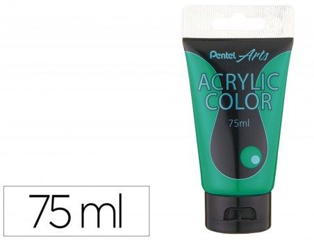 TINTA ACRILICA PENTEL EM TUBO DE 75 ML COR VERDE CLARO