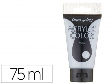 TINTA ACRILICA PENTEL EM TUBO DE 75 ML COR CINZA