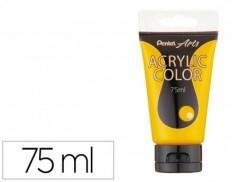 TINTA ACRILICA PENTEL EM TUBO DE 75 ML COR AMARELO ESCURO