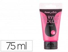 TINTA ACRILICA PENTEL EM TUBO DE 75 ML COR ROSA