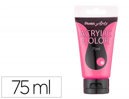 TINTA ACRILICA PENTEL EM TUBO DE 75 ML COR ROSA