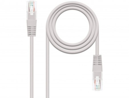 CABO REDE NANOCABLE RJ45 CATEGORIA 6 UTP AWG24 COR CINZA COM