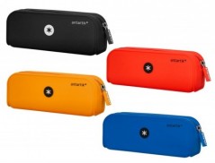 12un ESTOJO ESCOLAR ANTARTIK SILICONE RETANGULAR CORES SORTI