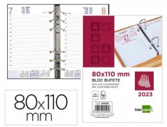 BLOC BUFETE LIDERPAPEL 2023 80X110 MM PAPEL 80 GR TEXTO EN C