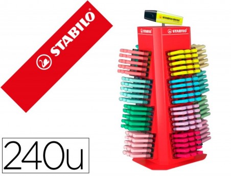 MARCADOR FLUORESCENTE STABILO BOSS 70 EXPOSITOR SECRETARIA G