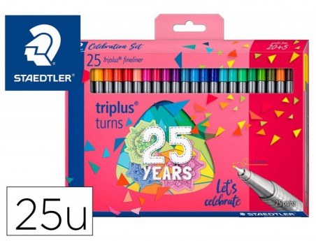 ROTULADOR STAEDTLER TRIPLUS 25 ANIVERSARIO TRAZO 0,3 MM ESTU