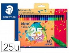 ROTULADOR STAEDTLER TRIPLUS 25 ANIVERSARIO TRAZO 1 MM ESTUCH
