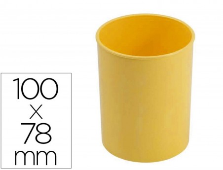 PORTA LAPIS FAIBO PLASTICO COR AMARELO PASTEL 78 MM DIAMETRO