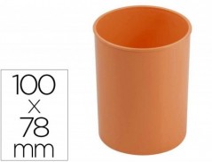 PORTA LAPIS FAIBO PLASTICO COR LARANJA PASTEL 78 MM DIAMETRO