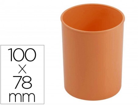 PORTA LAPIS FAIBO PLASTICO COR LARANJA PASTEL 78 MM DIAMETRO