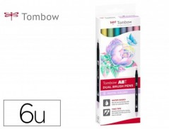 ROTULADOR TOMBOW ACUARELABLE DOBLE PUNTA FINA/PINCEL COLORES