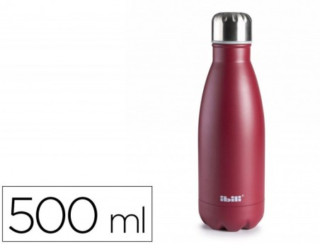 BOTELLA PORTALIQUIDOS IBILI ACERO INOXIDABLE TERMO COLOR GRA