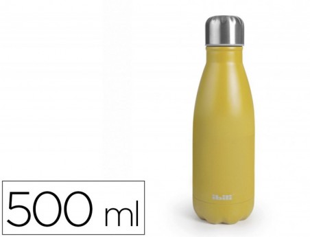 BOTELLA PORTALIQUIDOS IBILI ACERO INOXIDABLE TERMO COLOR MAN