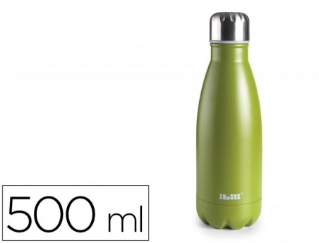 BOTELLA PORTALIQUIDOS IBILI ACERO INOXIDABLE TERMO COLOR MUS