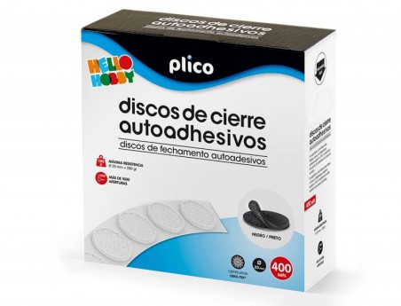 DISCO DE CIERRE PLICO VELCRO AUTOADHESIVO 20 MM DIAMETRO COL