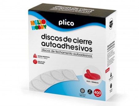 DISCO DE CIERRE PLICO VELCRO AUTOADHESIVO 20 MM DIAMETRO COL