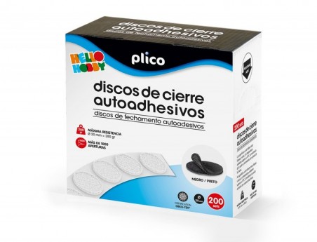DISCO DE CIERRE PLICO VELCRO AUTOADHESIVO 20 MM DIAMETRO COL